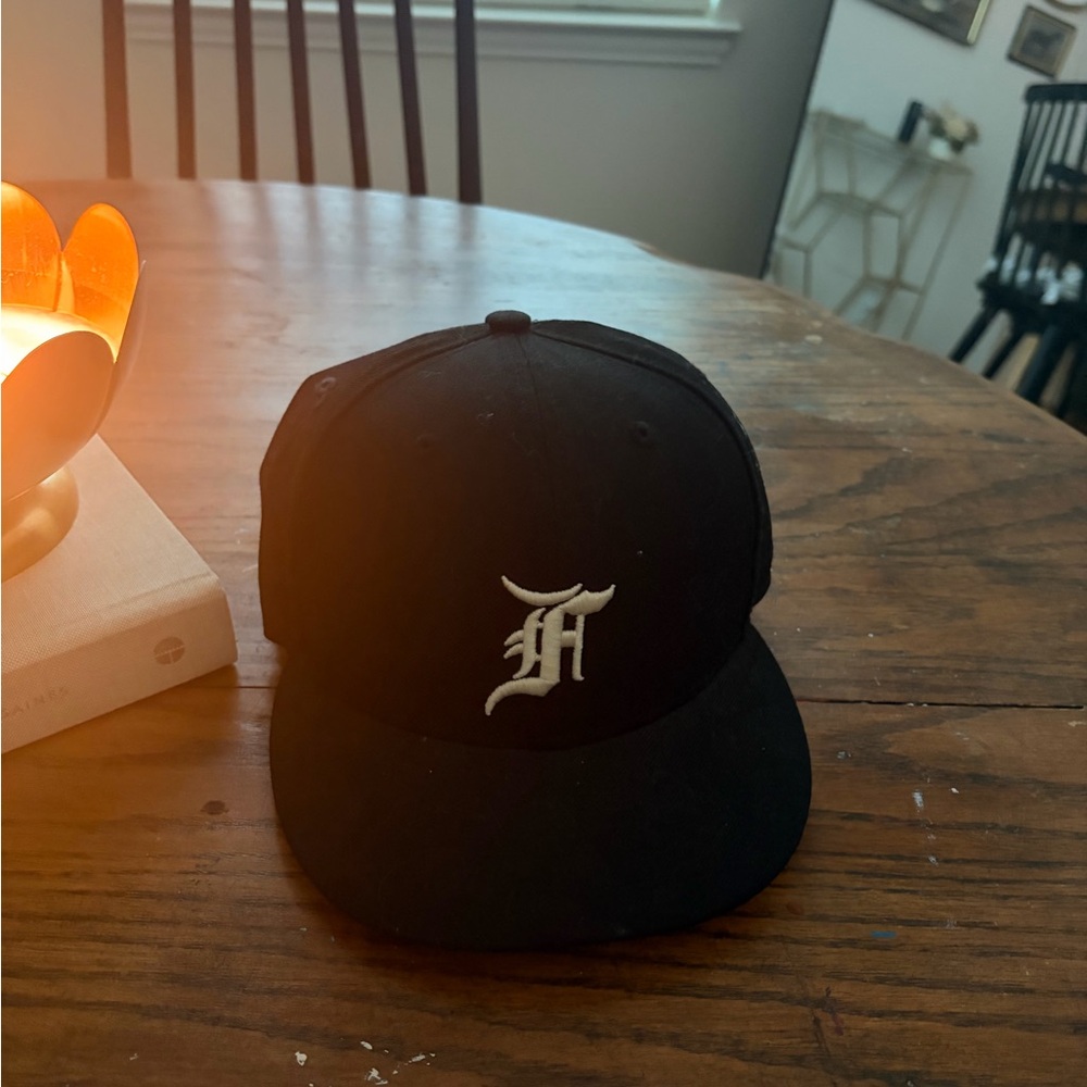 Navy Blue Baseball Cap with White Logo